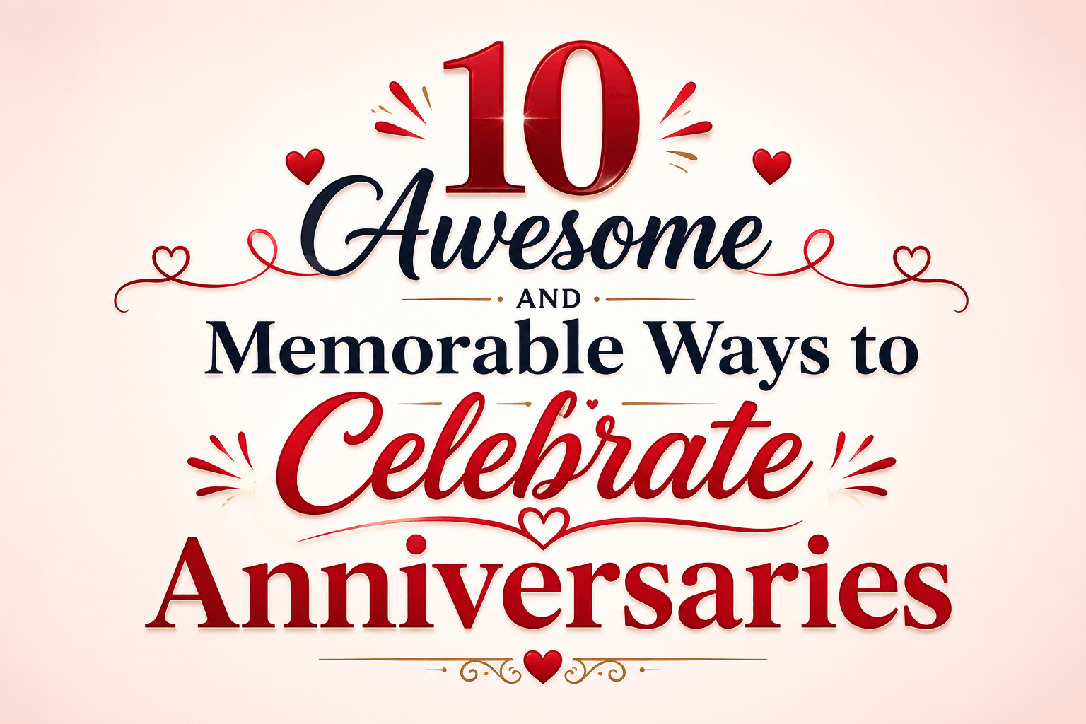 10 Awesome and Memorable Ways to Celebrate Anniversaries
